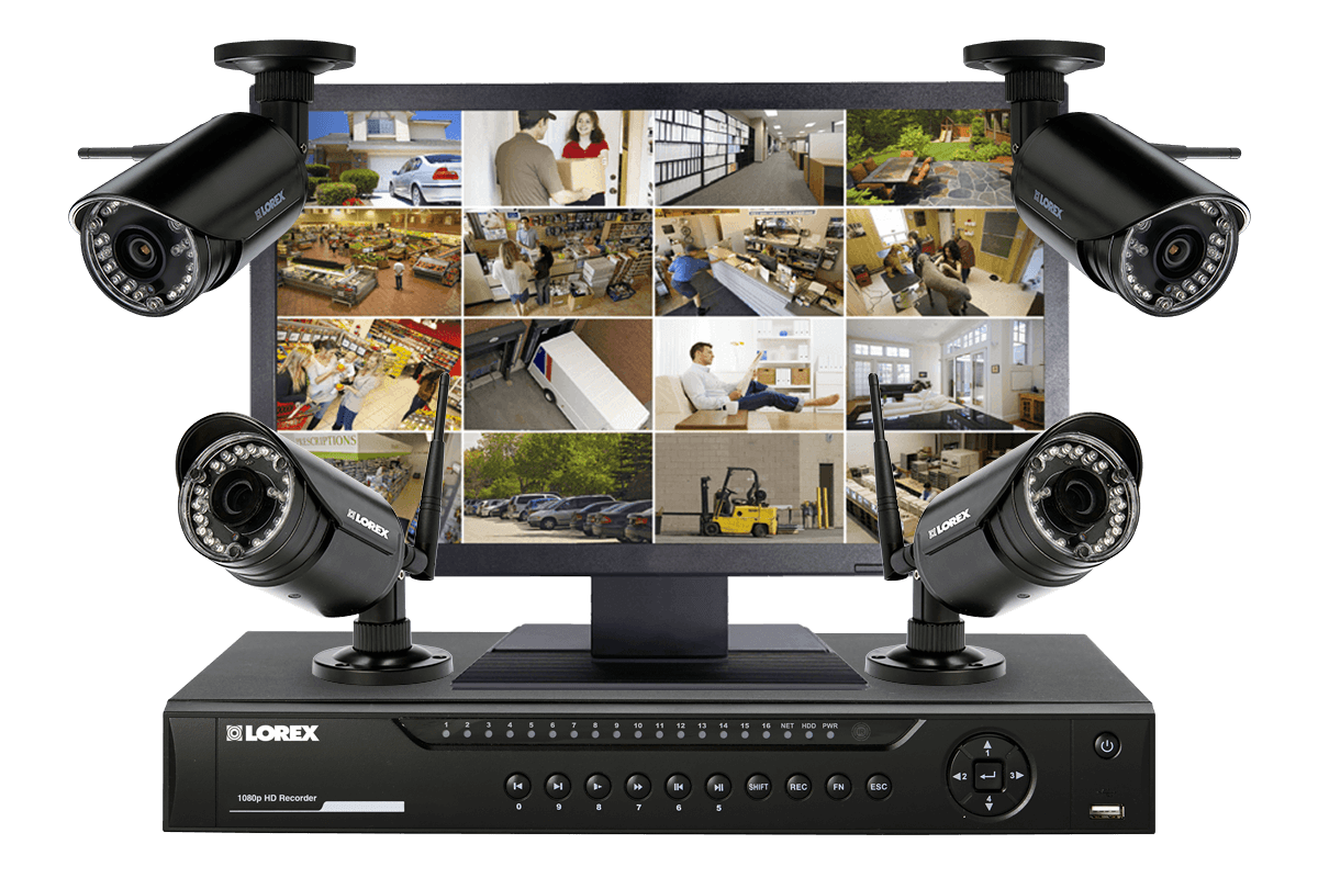Commercial camera security system